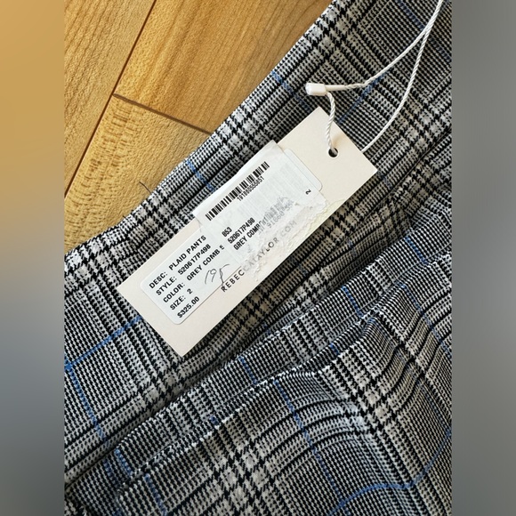 NWT Rebecca Taylor Windowpane Plaid Ankle Trouser, 2 - Picture 3 of 4